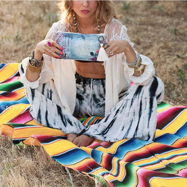 Azura | Colorful Mexican Serape Blanket
