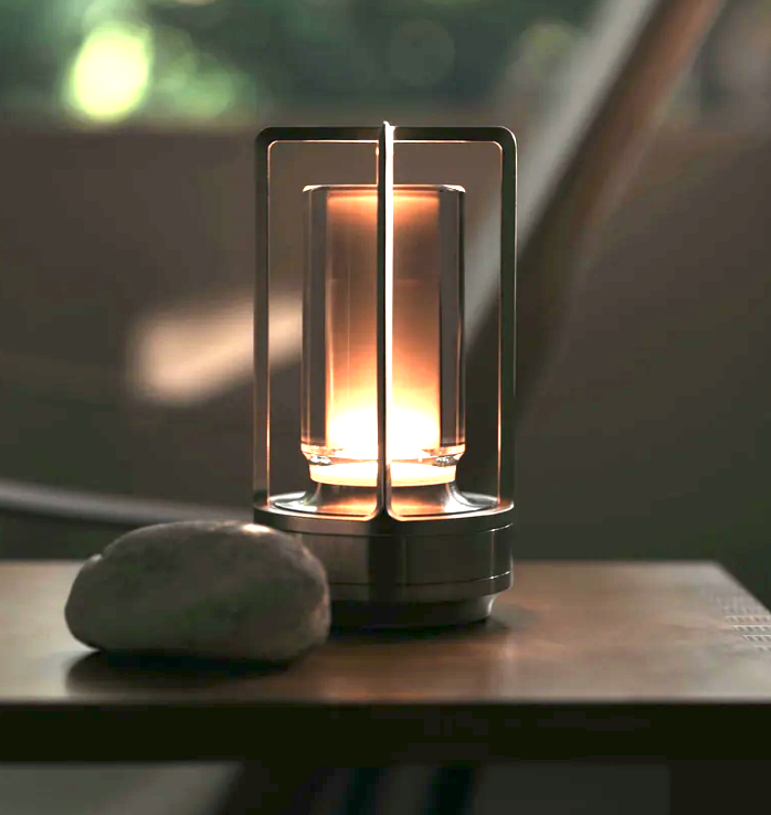 BowLift | Rechargeable Wireless LuxuryGlow Table Lamp - Elegant Wireless Lamp for Any Mood