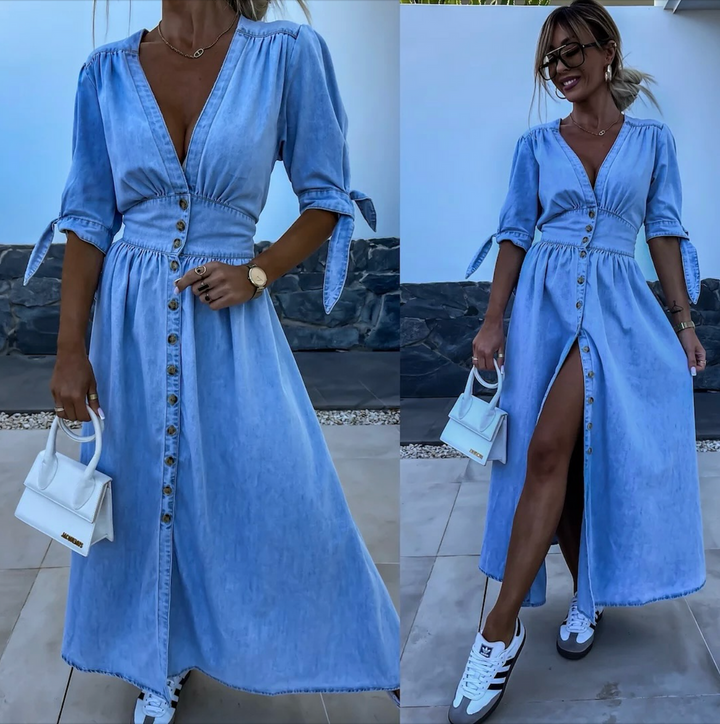 Marit | Radiant Denim Dress