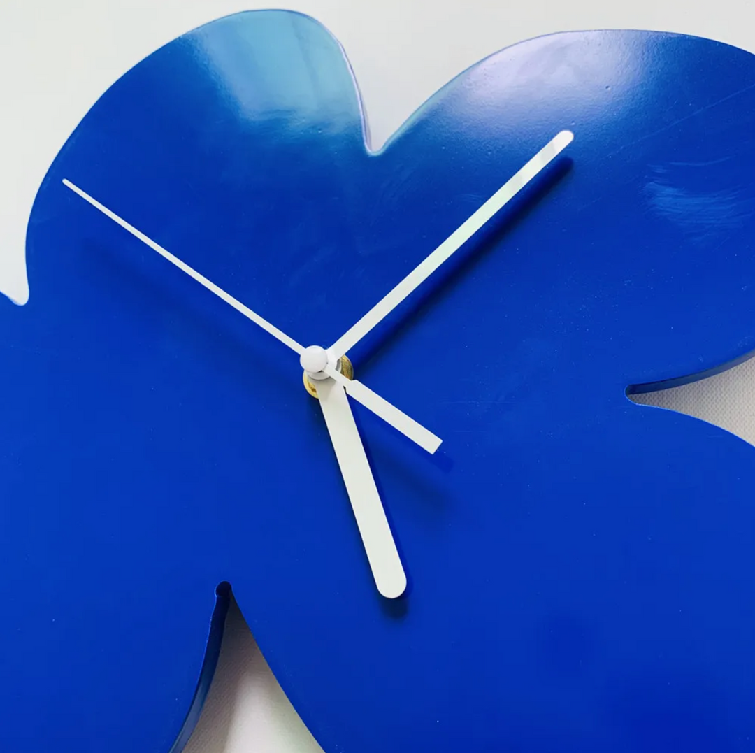 BowLift | Small Blue Geometric Wall Clock