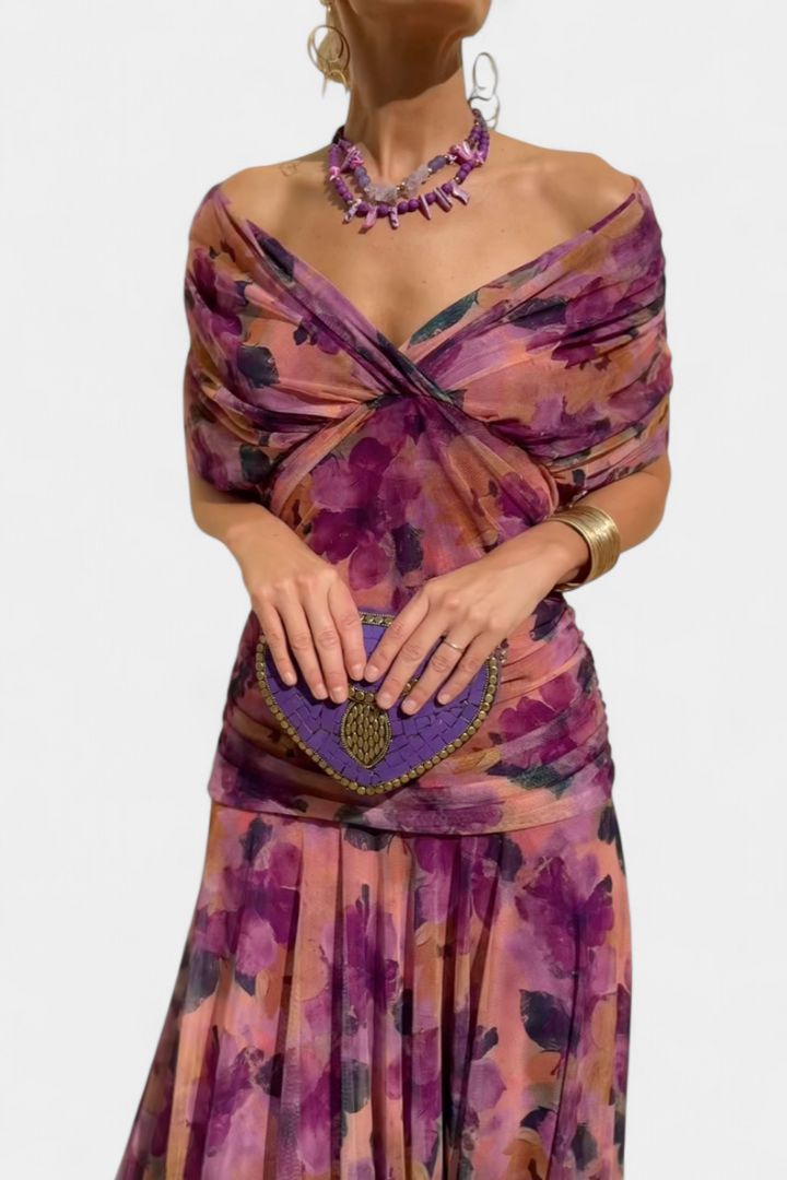 FIONA – ELEGANT OFF-SHOULDER EVENING DRESS
