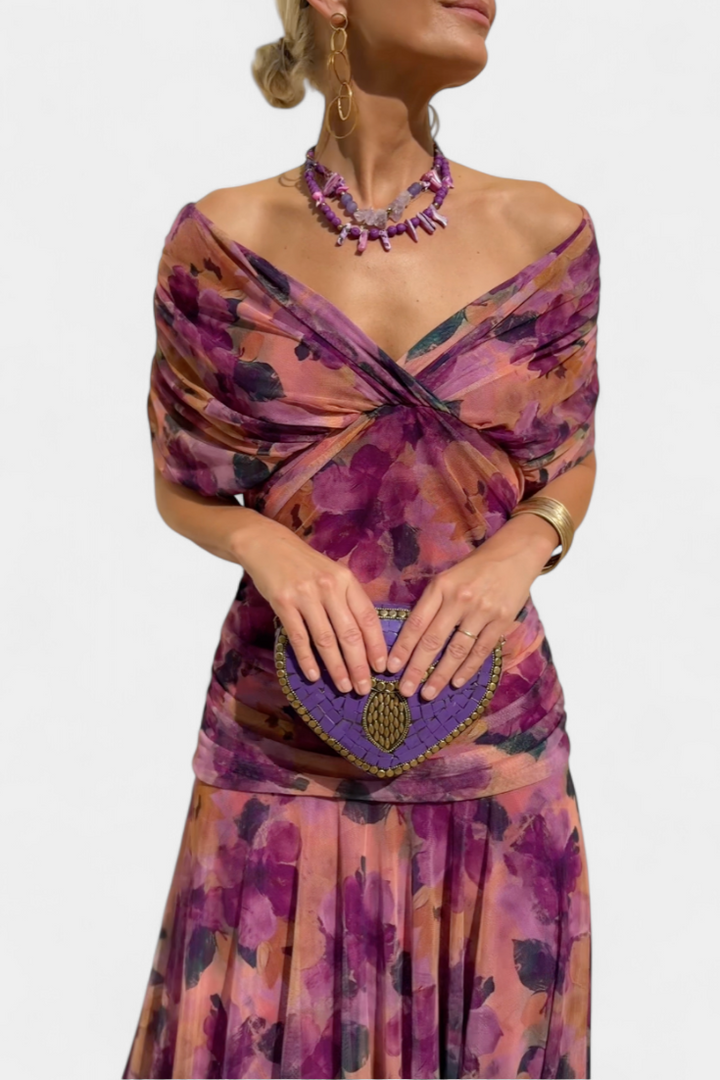 FIONA – ELEGANT OFF-SHOULDER EVENING DRESS