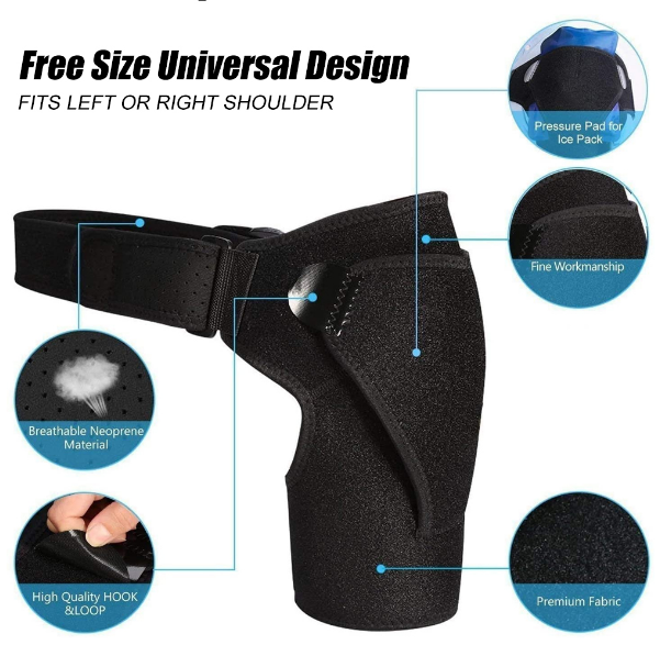 Azura | Shoulder support, compression sleeve, alleviates pain, dislocations and injuries