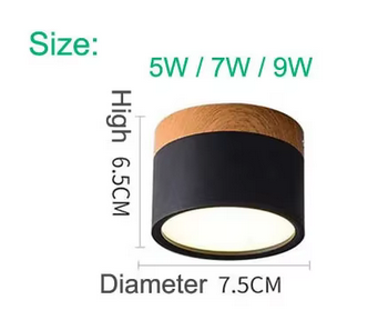 BowLift | Alante - Nordic Wood Style Surface Mounted Round Ceiling Light