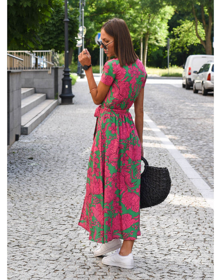 Yasmine | Stylish V-Neck Dress