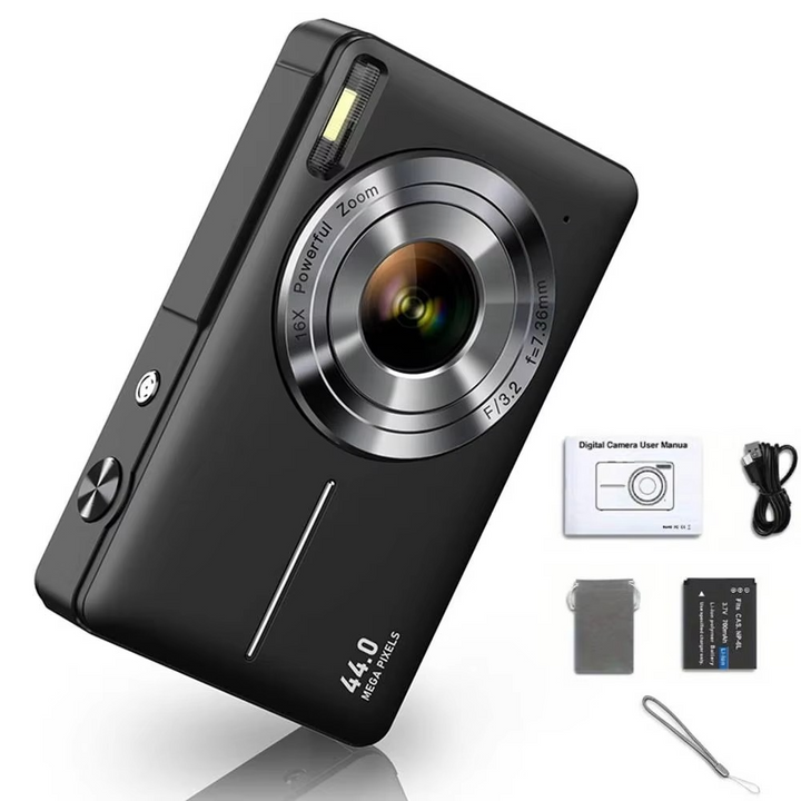 Azura | High-Resolution Kids' Digital Camera - 1080P HD, 44MP with 16X Zoom