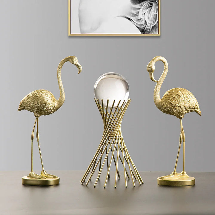 BowLift | Nordic Flamingo Figurine Figure Statue Sculpture Living Room Office Wedding Party Ornaments Home Decor Decoration Accessories