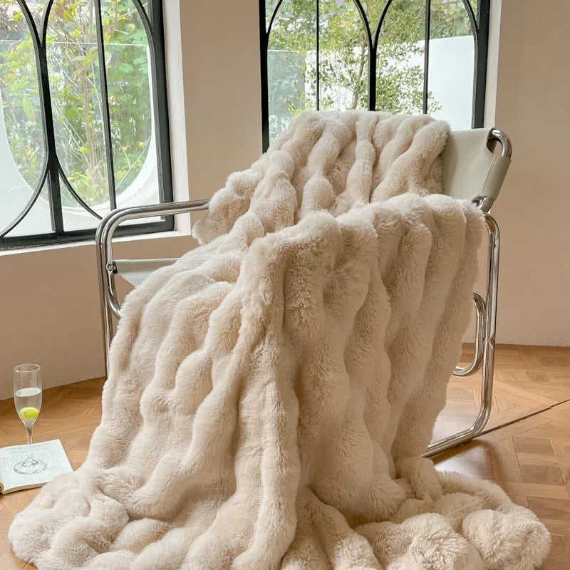 Azura | PlushCozy | Faux Fur Winter Blanket