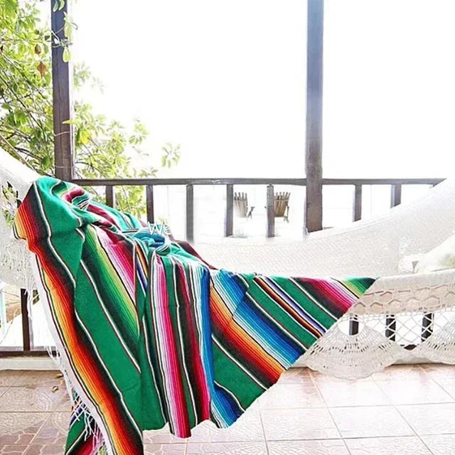 Azura | Colorful Mexican Serape Blanket