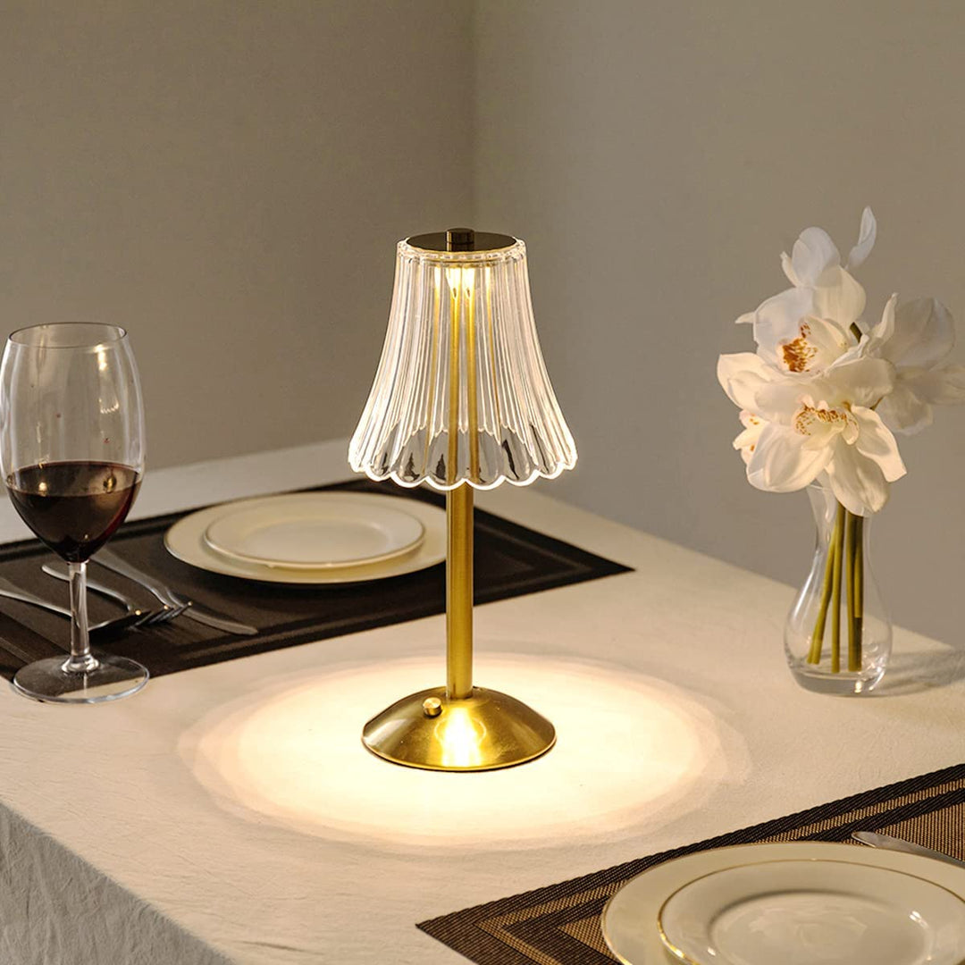 BowLift | – Gold crystal table lamp
