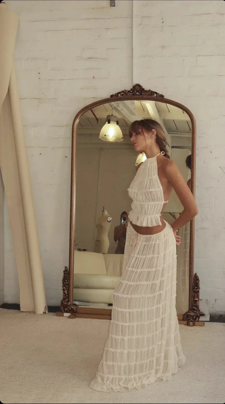Kim - Pleated Two-Piece Set