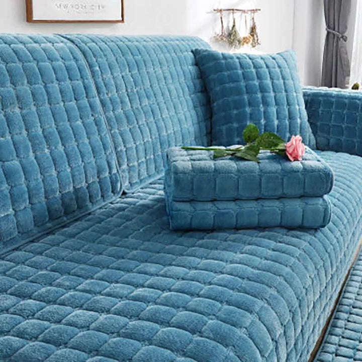 Cozy Soft Thick Plush Non-Slip Sofa Cover | Bowlift