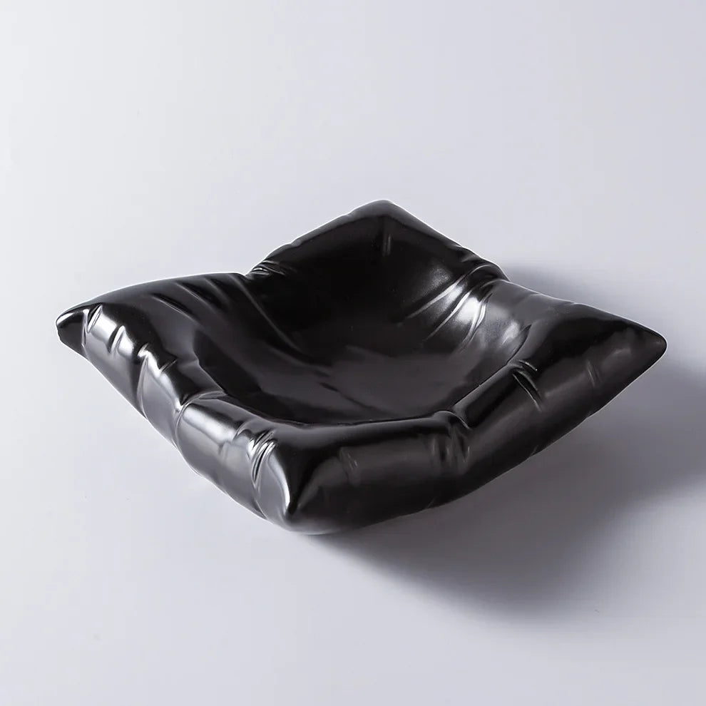 Azura | Ceramic Artistic Pillow Shape Food Plate