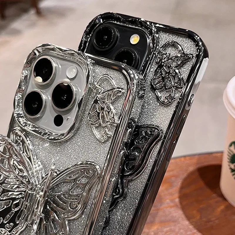 BowLift | Butterfly Light Transparent iPhone Case