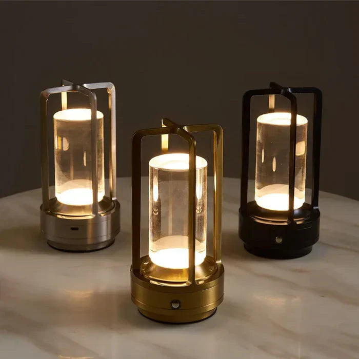 BowLift | Warm LED Cordless Table Lamp – Battery Operated Nordic Design - LED with Touch Control, Suitable for Bedroom, Home, Outdoor - Ideal Night Light