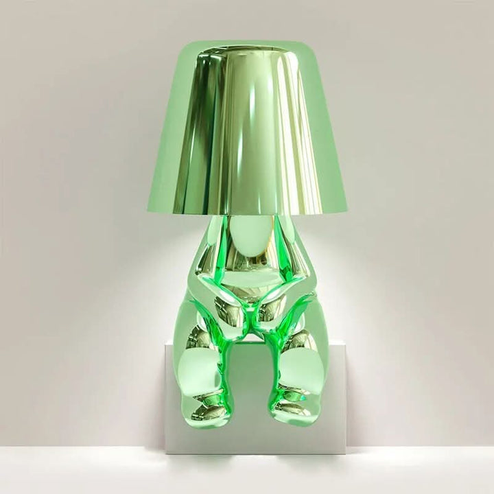 BowLift | Goldie Resin Thinker LED Table Lamp