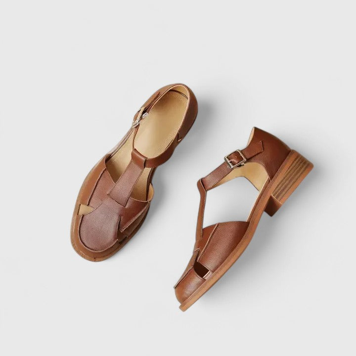 MARA – VINTAGE EDGE T-STRAP SANDALS
