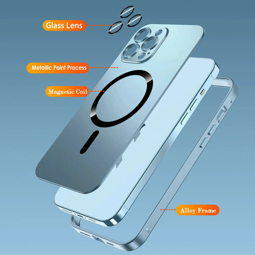 Azura | Magsafe Aluminum Frame Metal Bumper iPhone Case