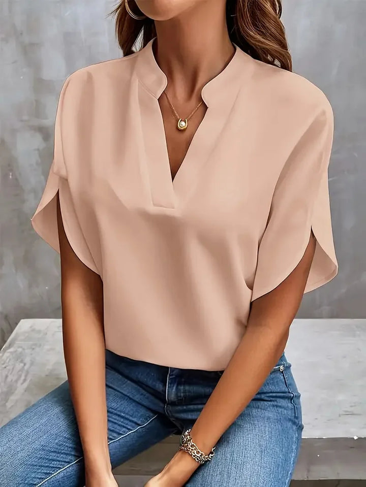 Bettina | Stylish V-Neck Flowing Blouse
