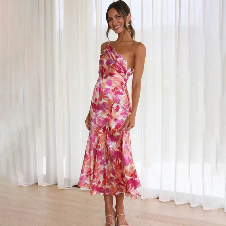 Eliza - One-Shoulder Midi Dress