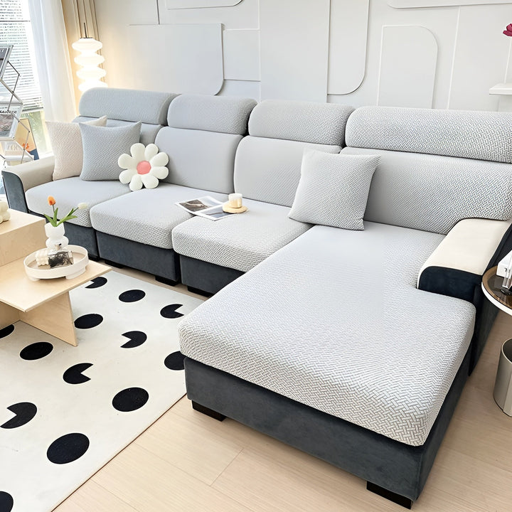 Elastic Sofa Cover – Water-Repellent and Tailored | Protective Cover Made from Stretch Fabric | Bowlift