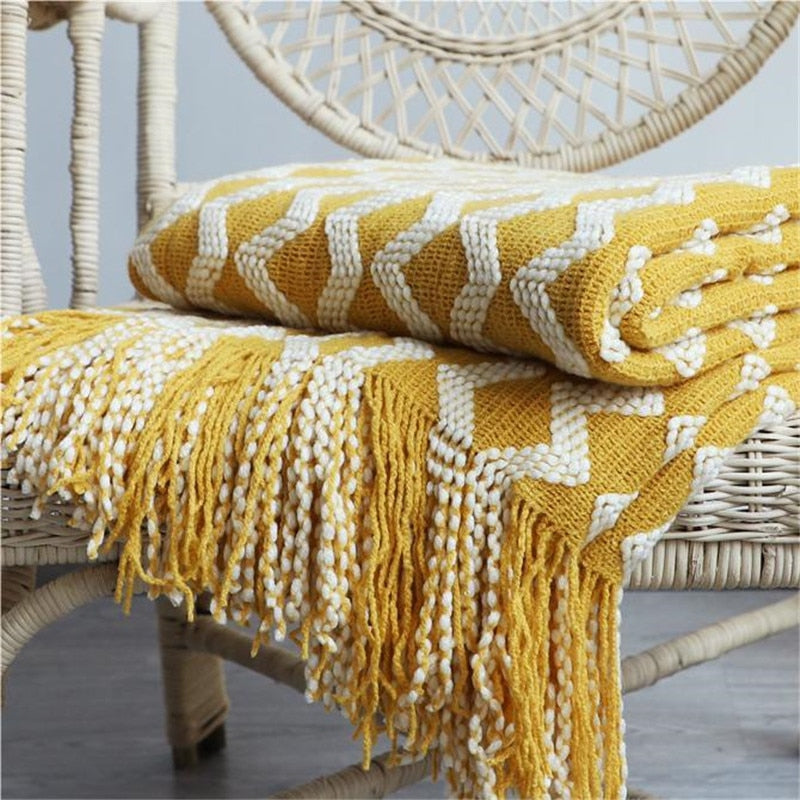 Azura | YELLOW BOHO CHECK PATTERN