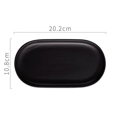 BowLift | Nordic Ins Ceramic Marble Oval Tray Jewelry Storage Tray Accessories Soap Holder Golden Wave Bathroom Cup Bath Decoration