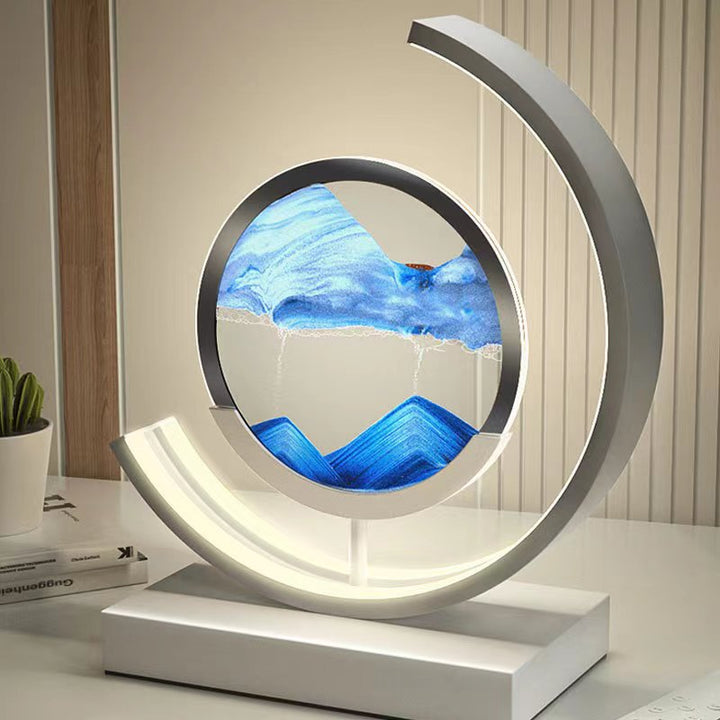 BowLift | Sand Table Lamp | Calming Sandscape Design | Perfect for Home Decor & Relaxation Spaces