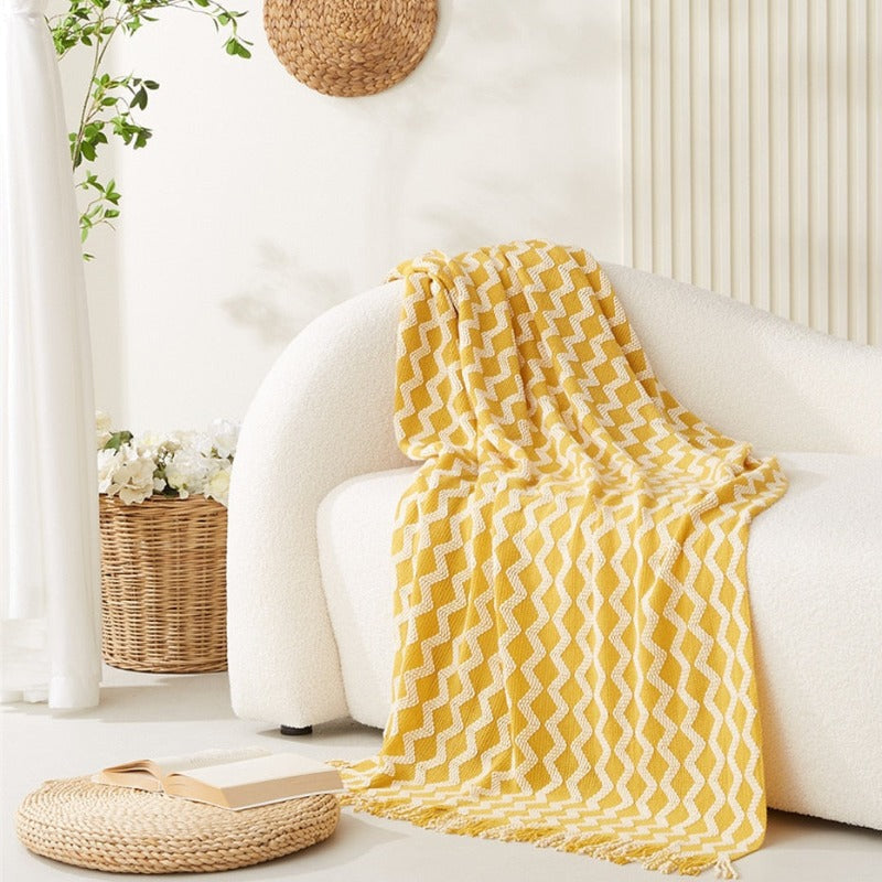 Azura | YELLOW BOHO CHECK PATTERN