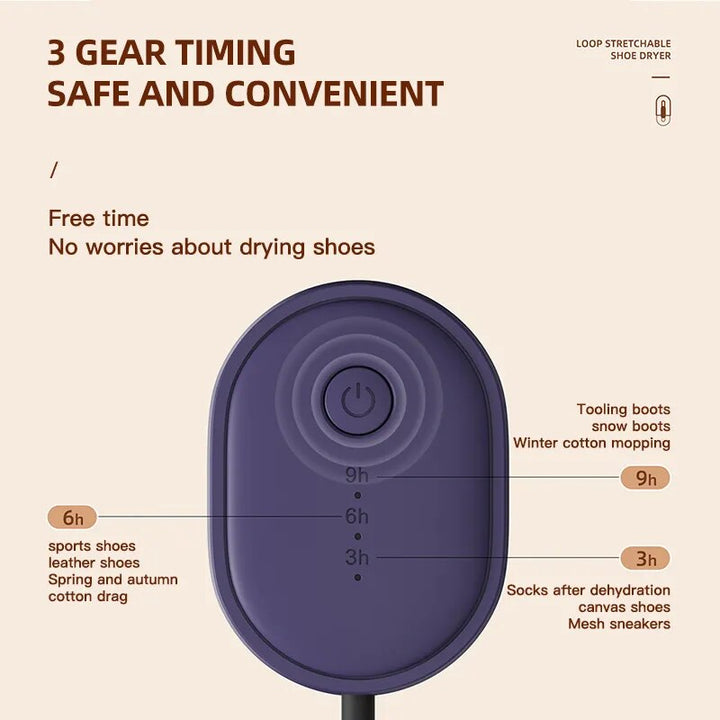 Azura | Stretchable Wearable Electric Sterilization Shoe Dryer