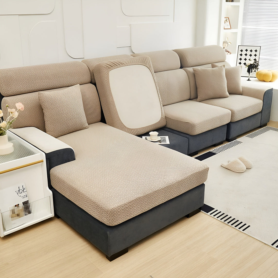 Elastic Sofa Cover – Water-Repellent and Tailored | Protective Cover Made from Stretch Fabric | Bowlift