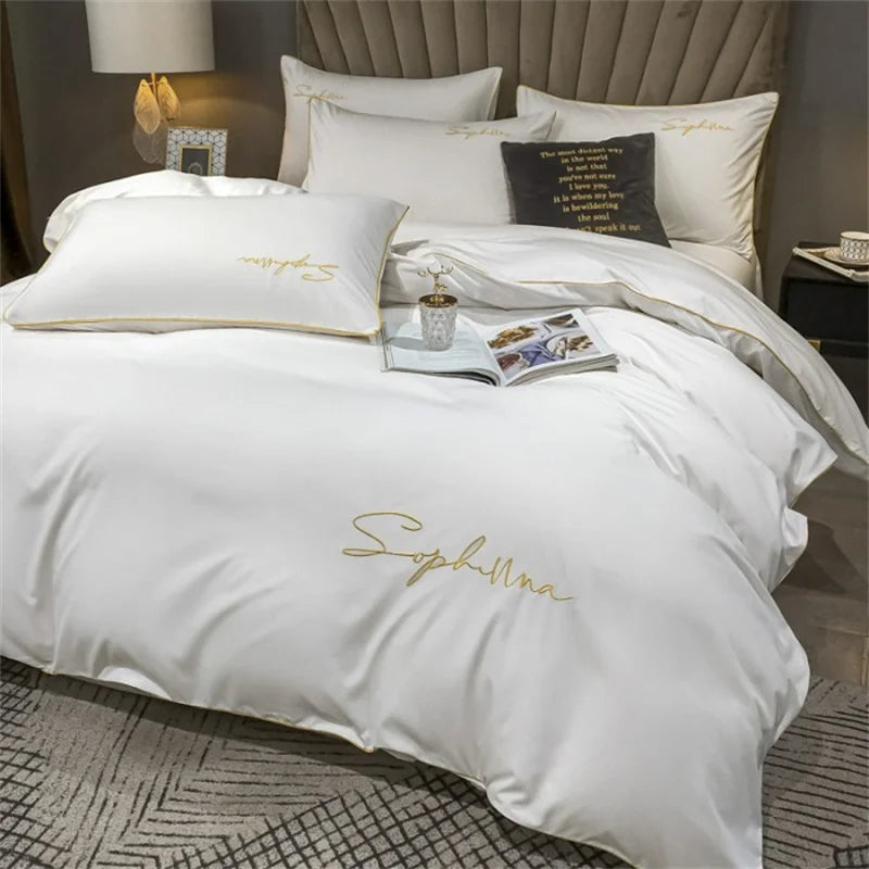 Luxury Duvet Cover with Elegant Embroidery – Soft, Breathable and High Quality | Bowlift