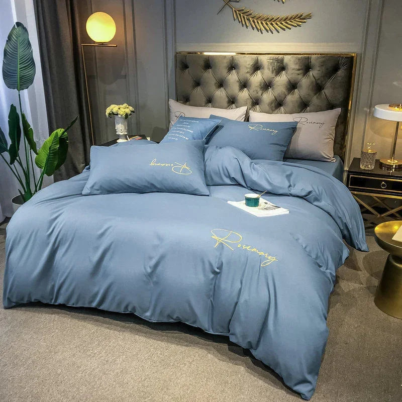 BowLift | EmbroiLux Bedding - Elegant luxury duvet cover with embroidery design