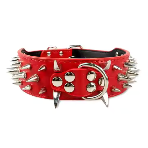 Dog collar with studs for large dogs Azura