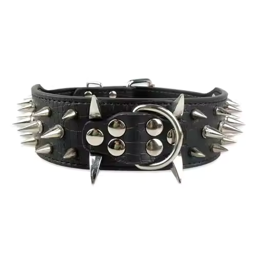 Dog collar with studs for large dogs Azura