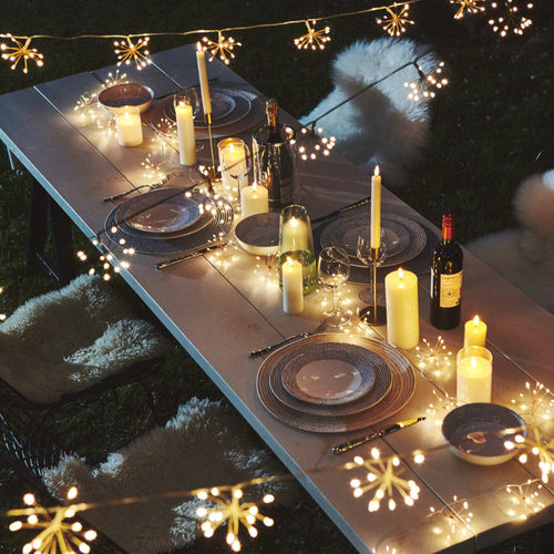Azura | Starburra – Copper Starburst String Lights with Warm White LEDs for Indoor & Outdoor Decoration