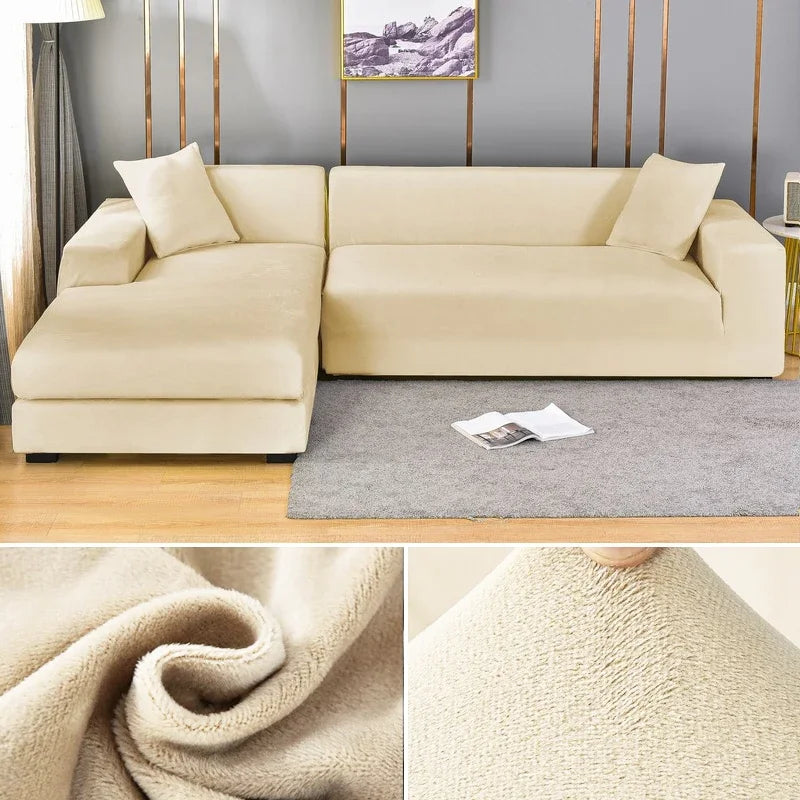 BowLift | Luxury Stretch-Velvet Sofa Cover – Stylish Protection for Any Sofa