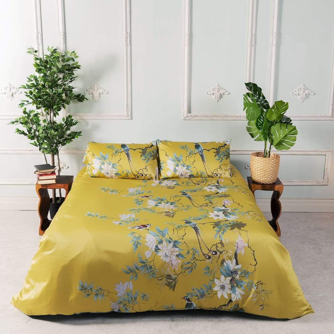BowLift | TranquilGold – Soft Egyptian Cotton Pillowcase Set for Relaxing Sleep