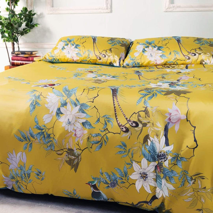 BowLift | TranquilGold – Soft Egyptian Cotton Pillowcase Set for Relaxing Sleep