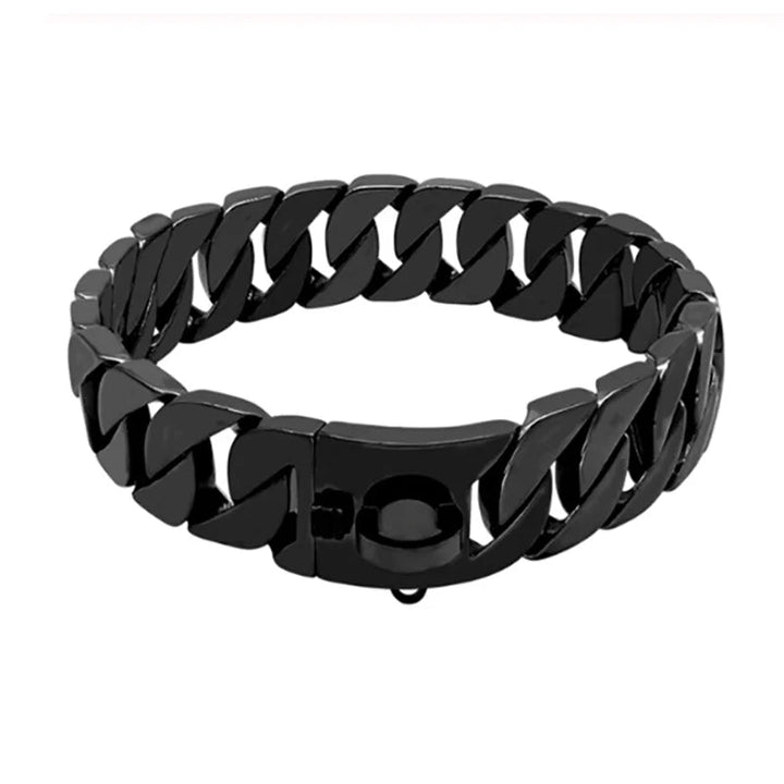 Azura | KrachtNeck Metal Dog Collar – Sturdy Stainless Steel Collar for Large Dogs