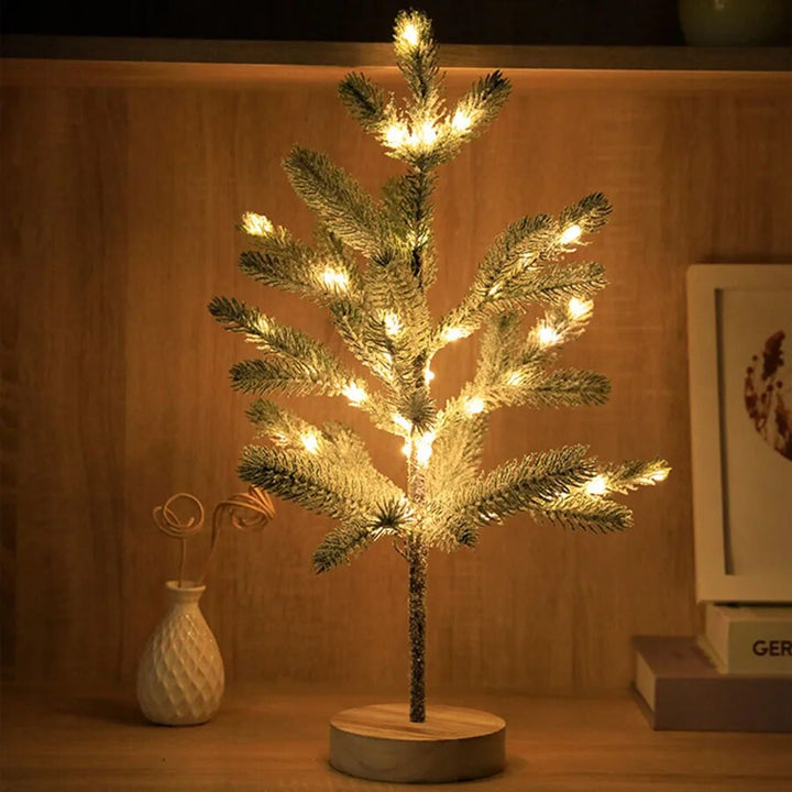 BowLift | LumiPine – LED Christmas tree table lamp with warm white light