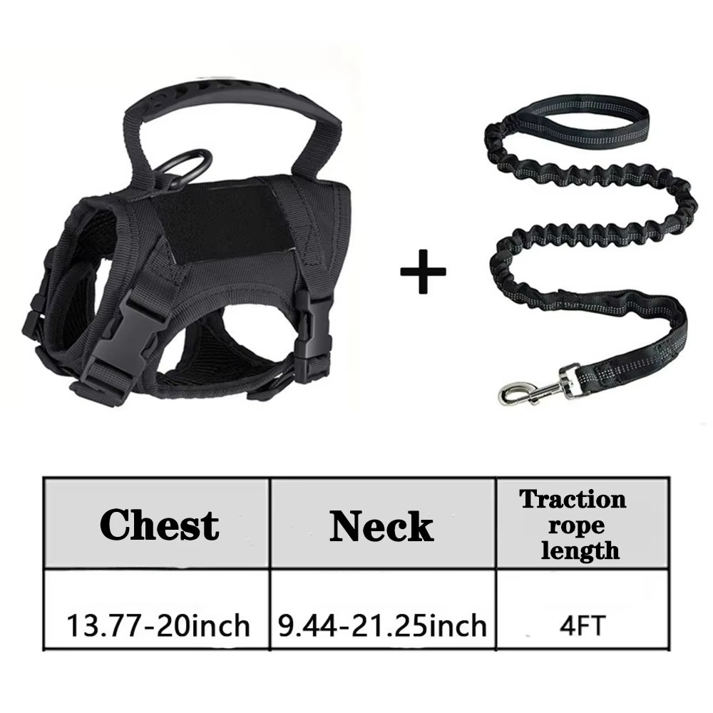 Azura | Adjustable Tactical Pet Harness with Control Handle for Cats and Large Dogs