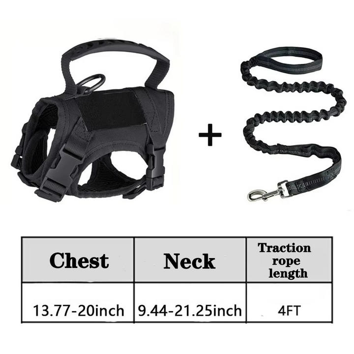 Azura | Adjustable Tactical Pet Harness with Control Handle for Cats and Large Dogs