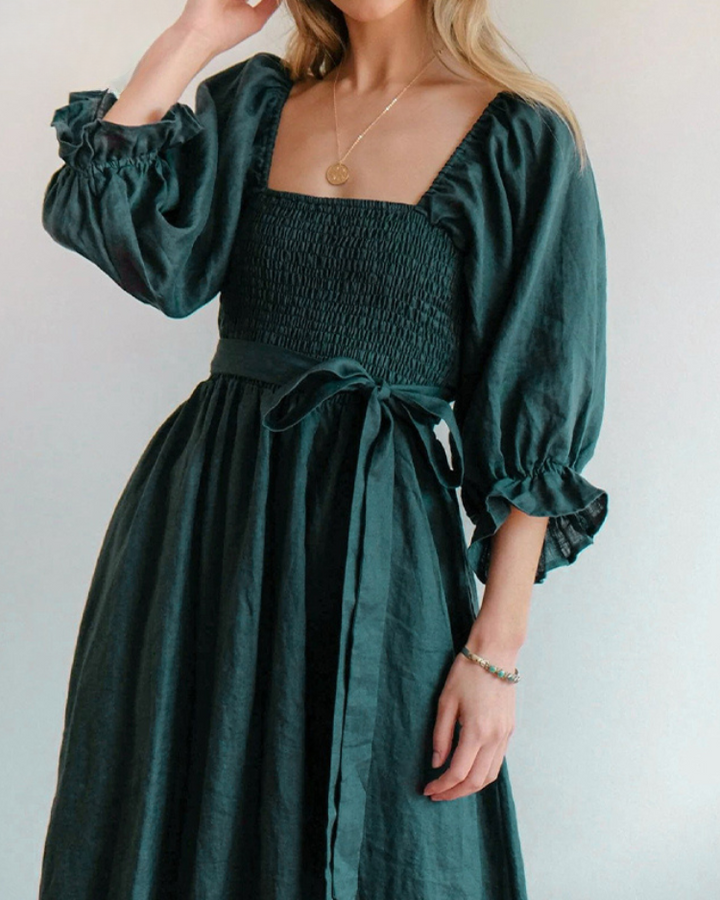 Ophelia - Sleeve Midi Dress