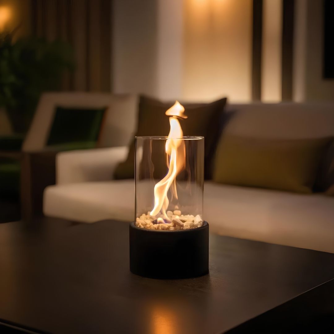 BowLift | Table Lamp Glass Oil Flame Burner