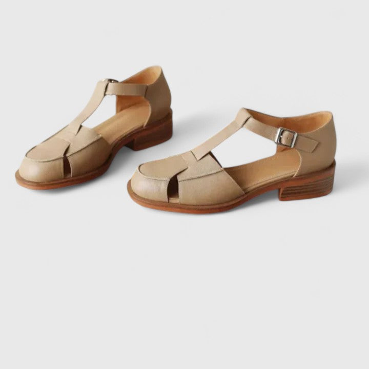 MARA – VINTAGE EDGE T-STRAP SANDALS