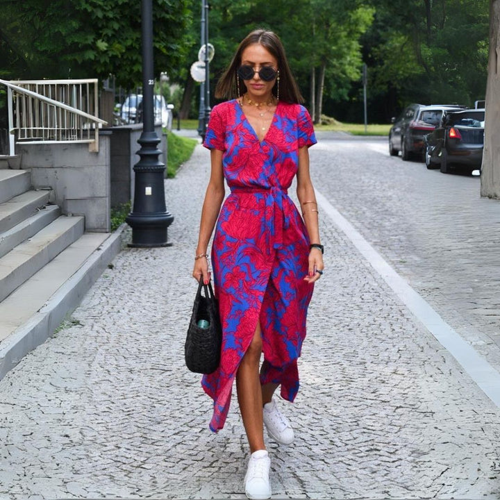 Yasmine | Elegant V-Neck Dress