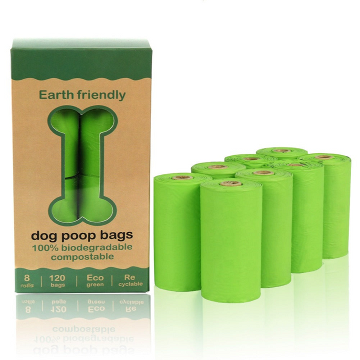 120 Poop Bags with Dispenser Azura
