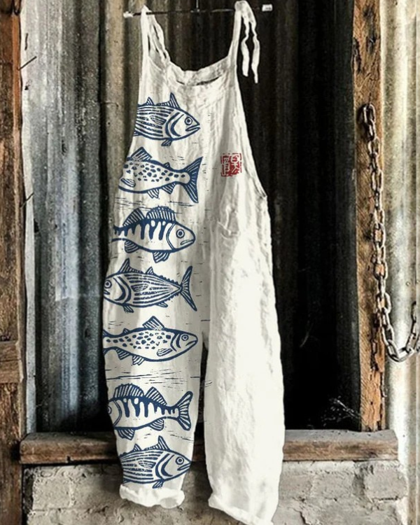 Lightweight artisan jumpsuit Sicily