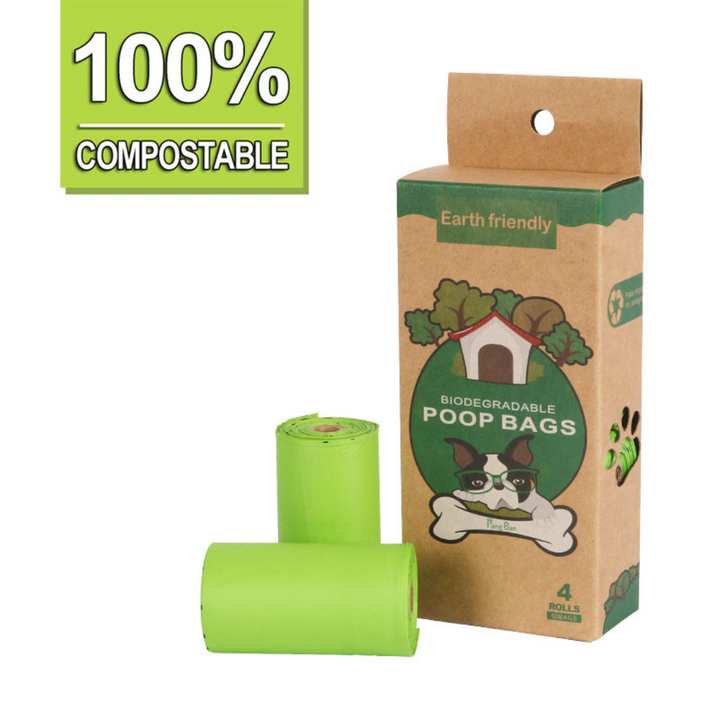 120 Poop Bags with Dispenser Azura